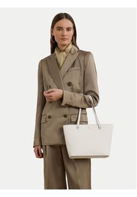 Lauren Ralph Lauren - LAUREN RALPH LAUREN Torebka 431924351022 Biały. Kolor: biały. Materiał: skórzane #3