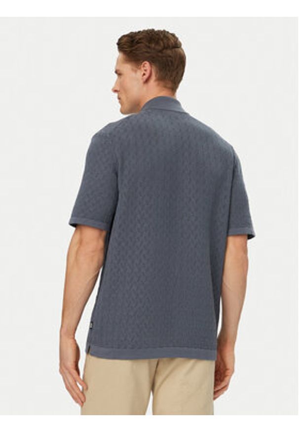 BOSS Koszula H-Nappo 50560494 Niebieski Regular Fit. Kolor: niebieski. Materiał: bawełna