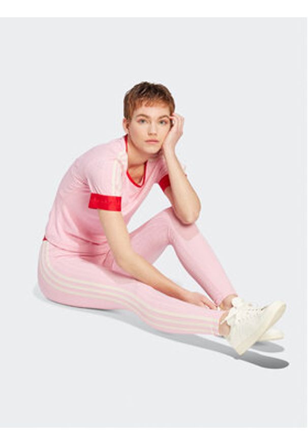 Adidas - adidas Legginsy IK7848 Różowy. Kolor: różowy. Materiał: syntetyk