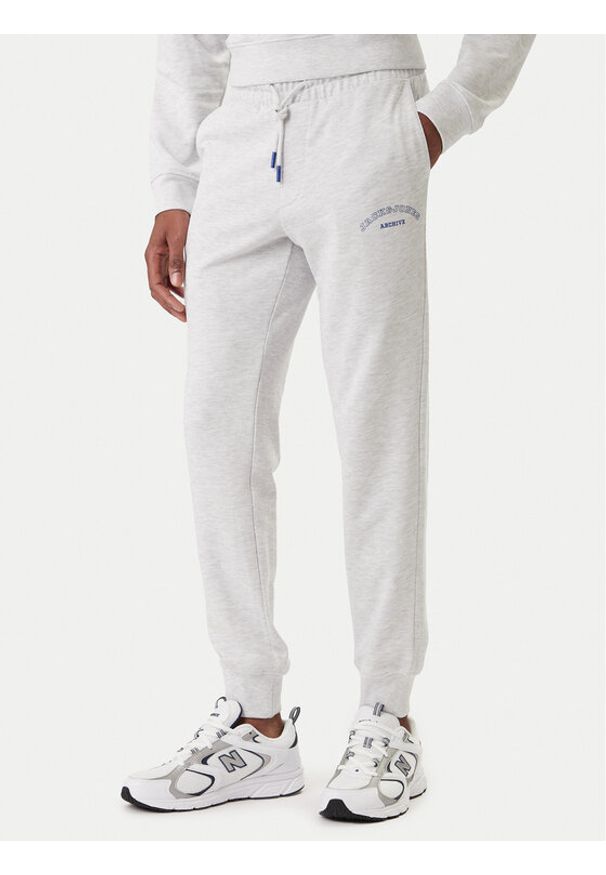 Jack & Jones Spodnie dresowe Jpstgordon 12289724 Szary Regular Fit. Kolor: szary. Materiał: bawełna