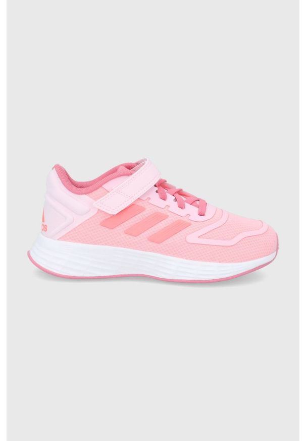 Adidas - adidas Buty dziecięce Duramo 10 EL GZ1056 kolor różowy. Nosek buta: okrągły. Zapięcie: rzepy. Kolor: różowy. Materiał: guma