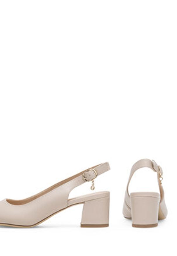 Lasocki Czółenka WYL3095-7Z-L Beżowy. Kolor: beżowy. Materiał: skóra