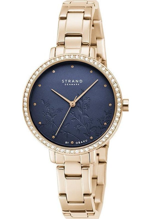 Zegarek Strand S712LXVLSV Złoty zegarek Damski Strand. Kolor: złoty