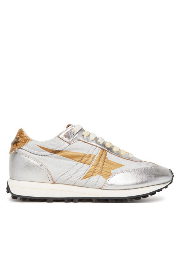 GOLDEN GOOSE Sneakersy Running Marathon M77 GWF00683.F005490.70138 Srebrny. Kolor: srebrny. Materiał: skóra. Sport: bieganie