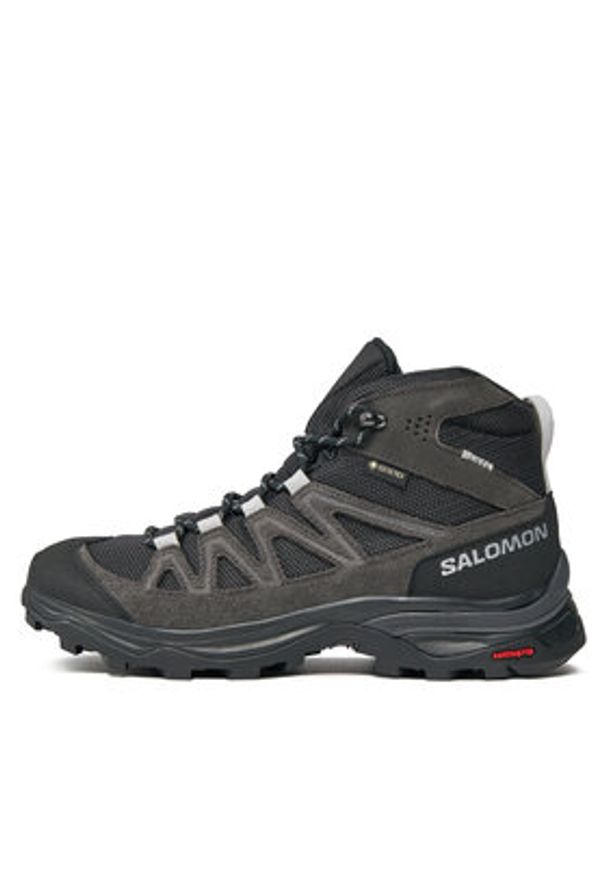 salomon - Salomon Trekkingi X Ward Leather Mid GORE-TEX L47181900 Czarny. Kolor: czarny. Materiał: zamsz, skóra
