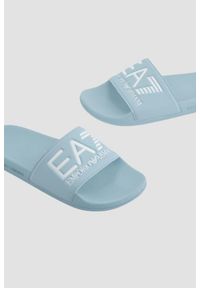 EA7 Emporio Armani - EA7 EMPORIO ARMANI Błękitne klapki Flip flops, Rozmiar 37. Kolor: niebieski #3