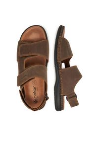 Rieker Sandały CEO-25558-25 Brązowy. Kolor: brązowy. Materiał: skóra, nubuk #4