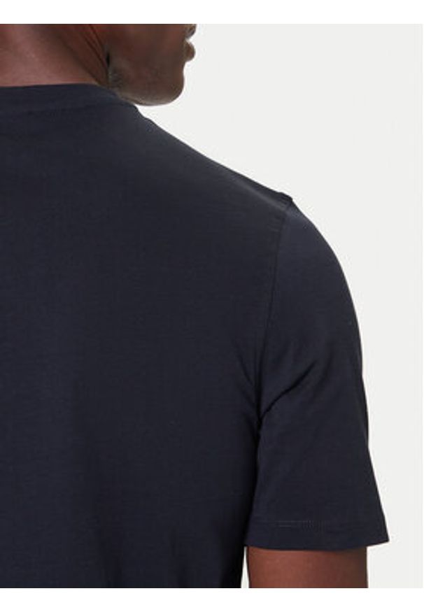 Bugatti T-Shirt 8350-85043D Granatowy Regular Fit. Kolor: niebieski. Materiał: bawełna