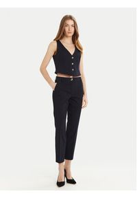 Marella Chinosy Dotto 2513781014 Granatowy Slim Fit. Kolor: niebieski. Materiał: syntetyk, wiskoza #2