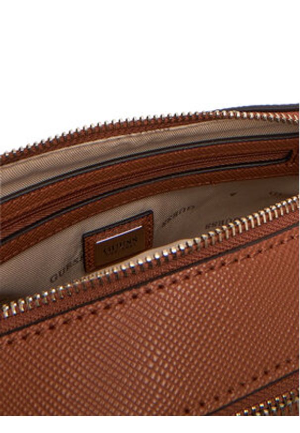 Guess Torebka Noelle II HWZG96 72140 Brązowy. Kolor: brązowy. Materiał: skórzane