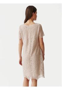 Tatuum Sukienka koktajlowa Sono T2406.204 Beżowy Regular Fit. Kolor: beżowy. Materiał: bawełna. Styl: wizytowy #8
