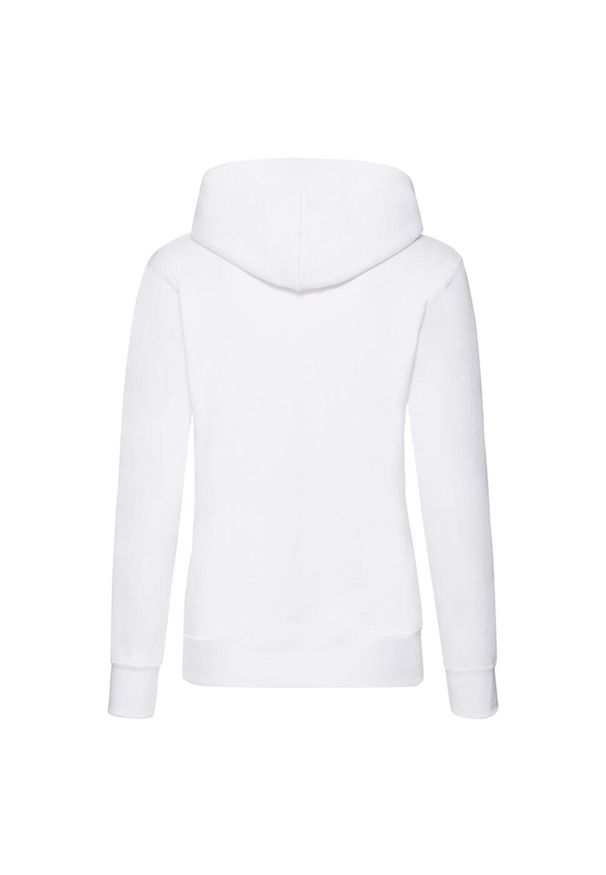 FRUIT OF THE LOOM - Bluza Damska Z Kapturem. Typ kołnierza: kaptur. Kolor: biały