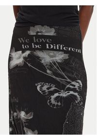 Desigual Sukienka codzienna Good News 24WWVK77 Czarny Regular Fit. Okazja: na co dzień. Kolor: czarny. Materiał: syntetyk, bawełna. Typ sukienki: proste. Styl: casual #3