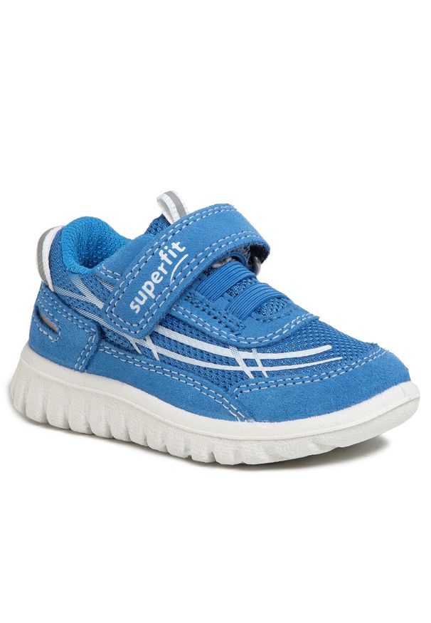 Sneakersy Superfit 6-06192-81 M Blau. Kolor: niebieski. Materiał: zamsz, skóra