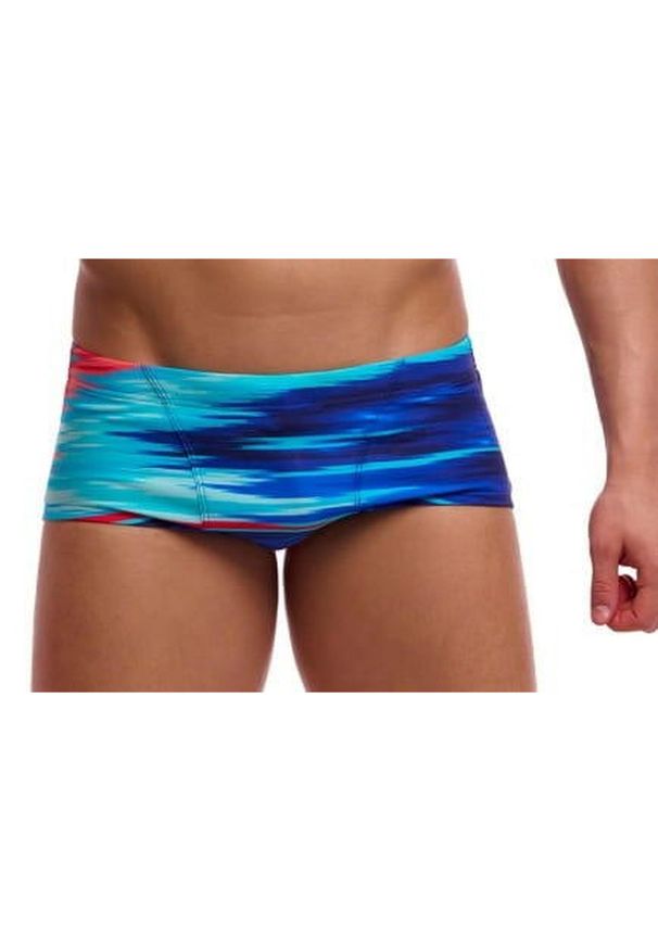 FUNKY TRUNKS - Kąpielówki Funky Trunks Storm At Sea - trunki męskie. Kolor: niebieski