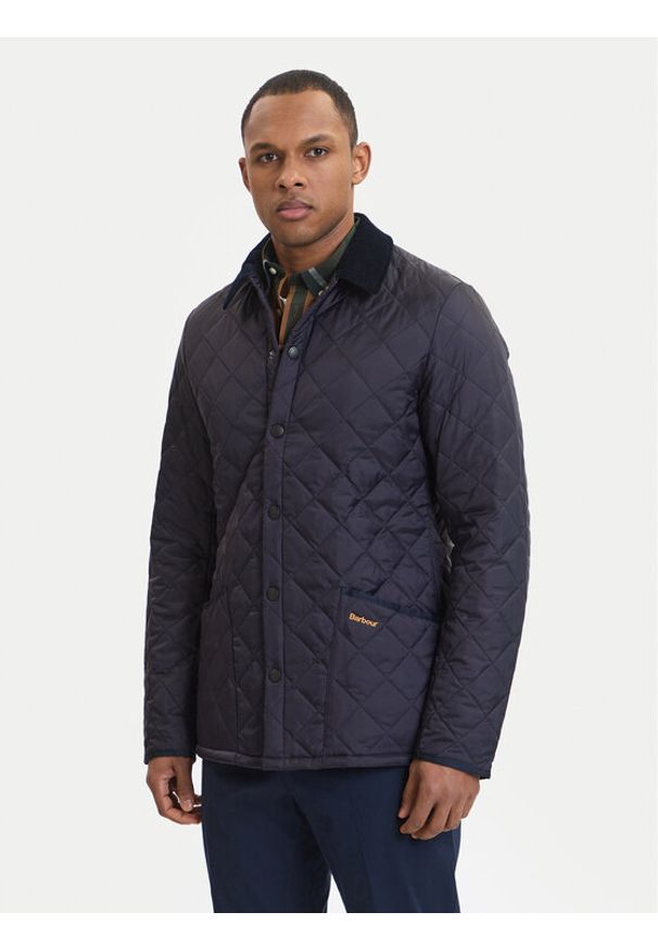 Barbour Kurtka przejściowa Heritage Liddesdale MQU0240NY92 Granatowy. Kolor: niebieski. Materiał: syntetyk