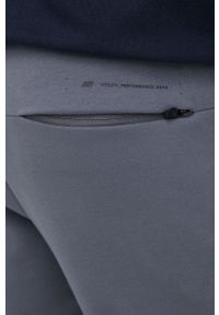 New Balance spodnie dresowe MP21143LED męskie kolor szary gładkie. Kolor: szary. Materiał: dresówka. Wzór: gładki #4
