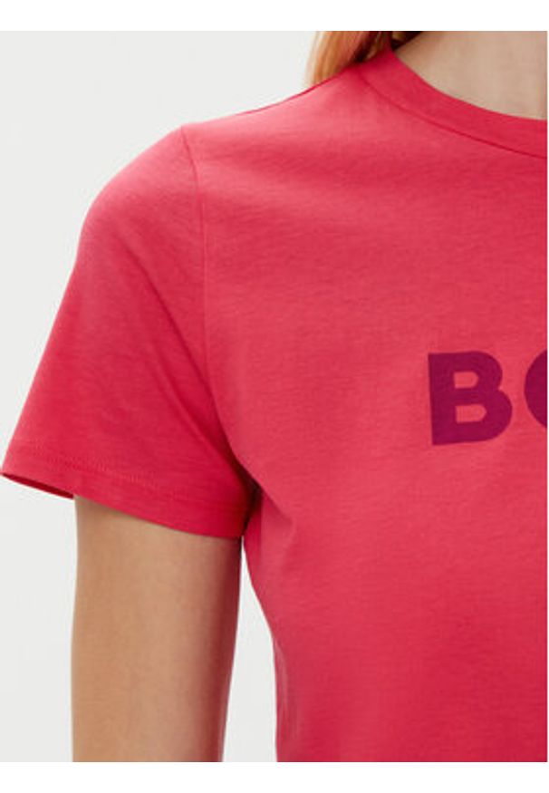BOSS T-Shirt C_Elogo_5 50501139 Różowy Regular Fit. Kolor: różowy. Materiał: bawełna