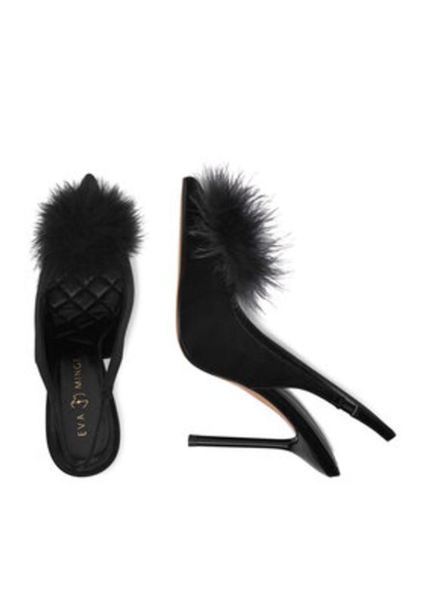 Eva Minge Szpilki EO-LAYLA-LT1677-35 Czarny. Kolor: czarny. Materiał: materiał. Obcas: na szpilce