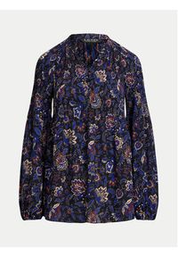 Lauren Ralph Lauren - LAUREN RALPH LAUREN Bluzka 200957047 Granatowy Regular Fit. Kolor: niebieski. Materiał: syntetyk