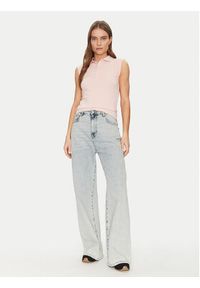 Guess Jeans Polo W5GP24 KCYR1 Beżowy Regular Fit. Typ kołnierza: polo. Kolor: beżowy. Materiał: bawełna #3