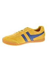 Buty do chodzenia męskie Gola Harrier. Kolor: żółty. Materiał: zamsz. Szerokość cholewki: normalna. Sport: turystyka piesza