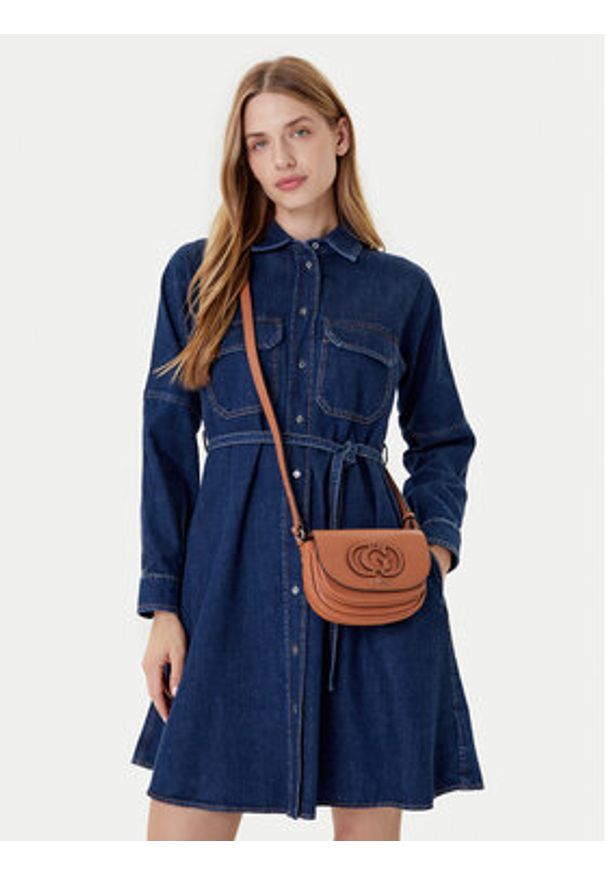 Guess Torebka Calebra Mini HWBG95 36780 Brązowy. Kolor: brązowy. Materiał: skórzane