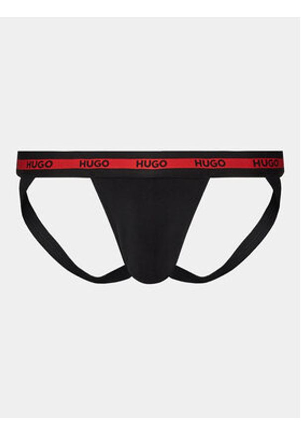 Hugo - HUGO Komplet slipów 50496724 Czarny. Kolor: czarny. Materiał: bawełna