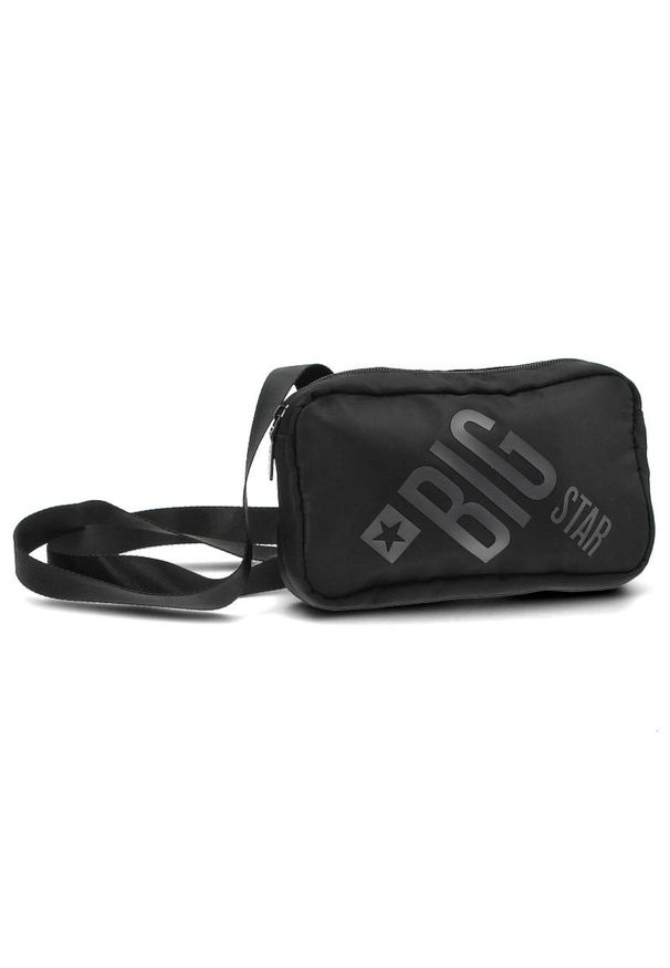 Big Star Accessories - Czarna Saszetka Big Star Torba Na Ramię. Kolor: czarny. Wzór: aplikacja, nadruk. Styl: casual. Rodzaj torebki: na ramię