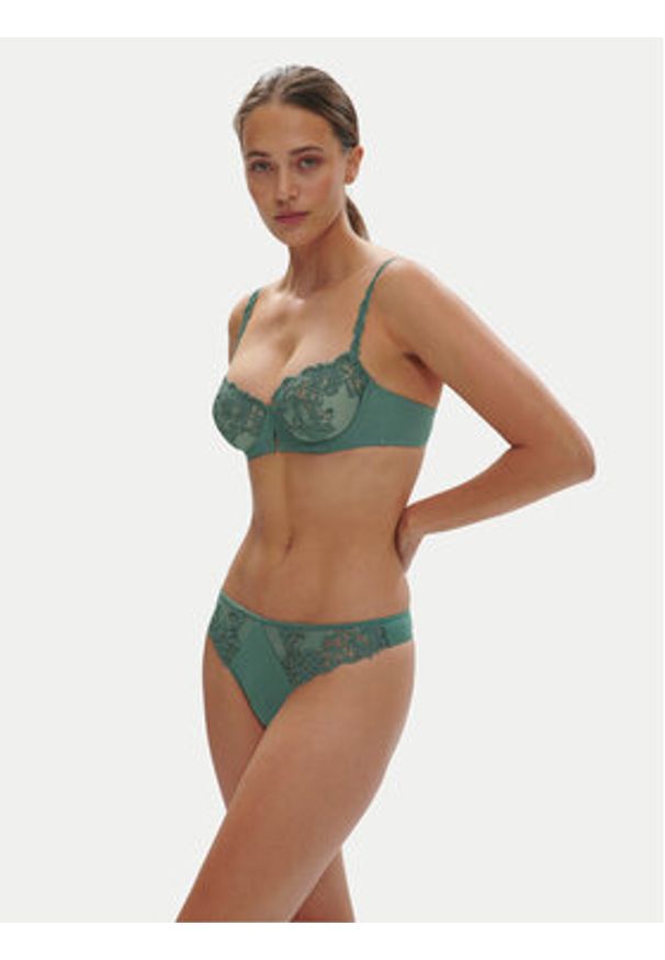 Simone Pérèle Biustonosz balkonetka Saga 15C330 Zielony. Kolor: zielony. Materiał: syntetyk