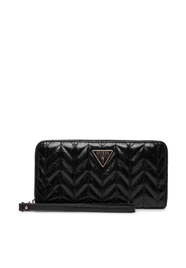 Guess Portfel Cheryl Slg SWTQ97 20146 Czarny. Kolor: czarny. Materiał: skóra