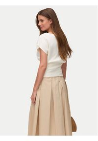 Vero Moda Bluzka Smilla 10355466 Beżowy jasny Regular Fit. Kolor: beżowy. Materiał: syntetyk #5