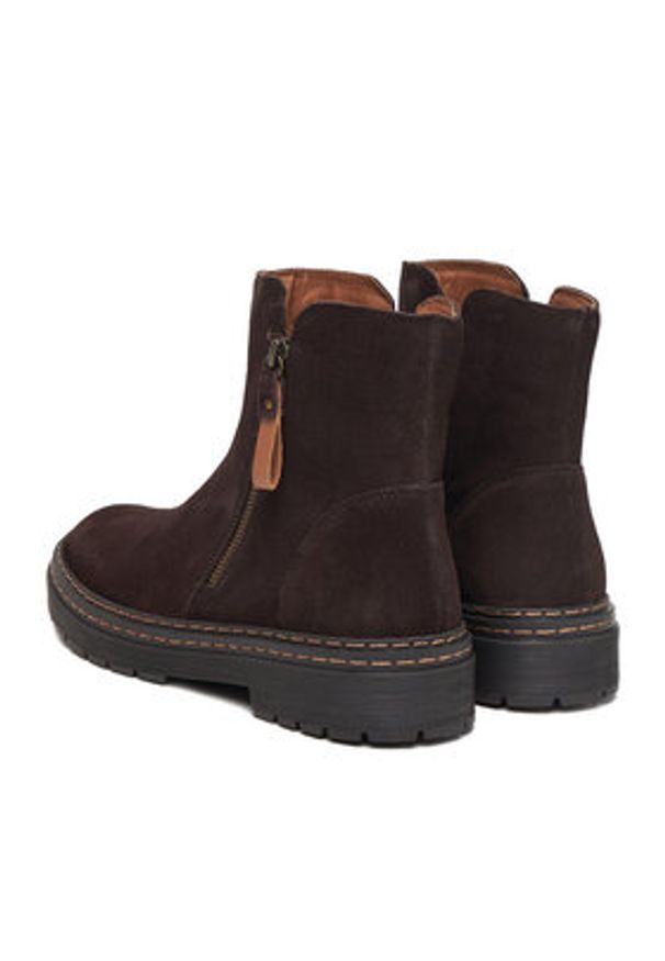 Lasocki Botki CEO-WI23-MICHAELA-03 Brązowy. Kolor: brązowy. Materiał: skóra, zamsz