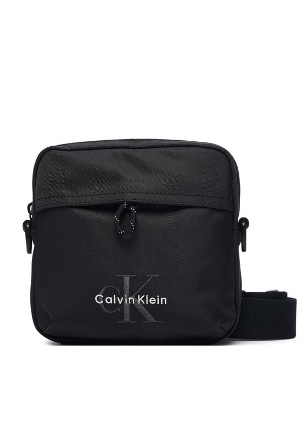 Calvin Klein Saszetka Bold Square Crossbody LV04D3454G Czarny. Kolor: czarny. Materiał: materiał