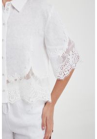 Twinset Milano - Koszula damska lniana TWINSET. Materiał: len #2