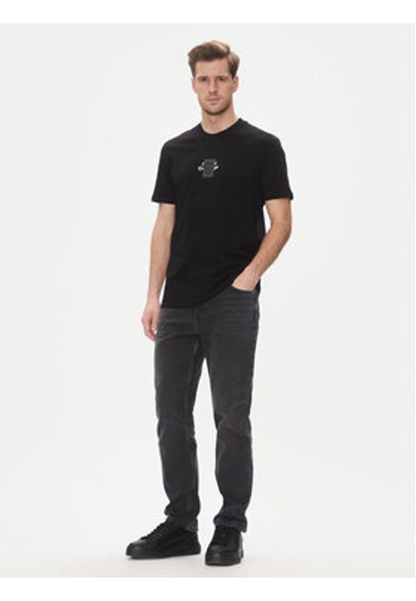 Armani Exchange T-Shirt XM000767 AF12308 UC001 Czarny Regular Fit. Kolor: czarny. Materiał: bawełna