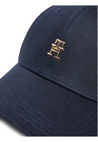 TOMMY HILFIGER - Tommy Hilfiger Czapka z daszkiem Essential Chic Cap AW0AW15772 Granatowy. Kolor: niebieski. Materiał: materiał #3