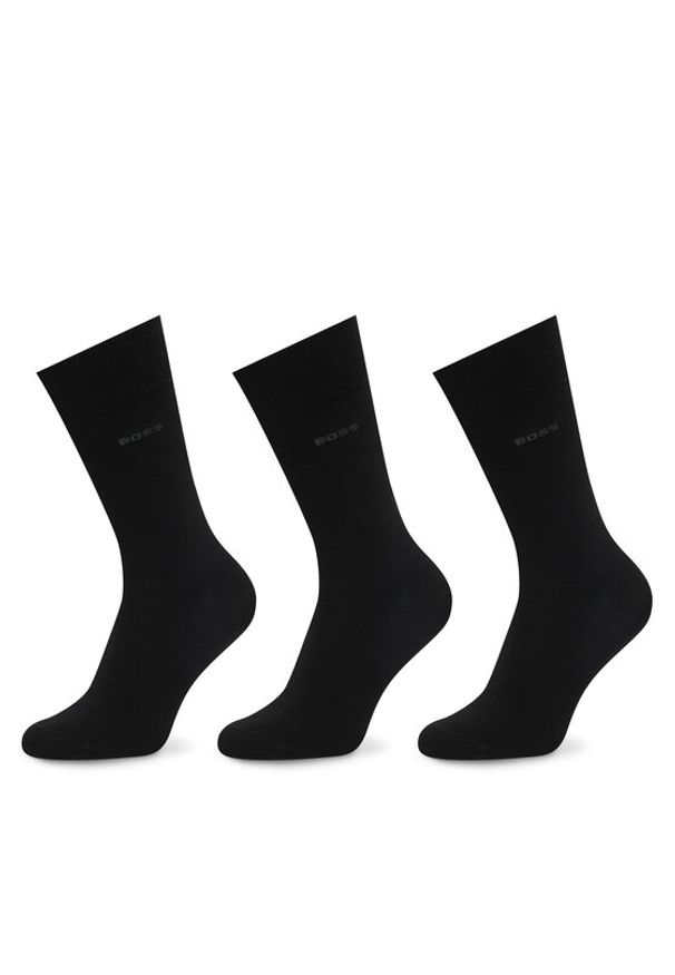 BOSS Skarpety długie 50469839 Czarny. Kolor: czarny. Materiał: bawełna