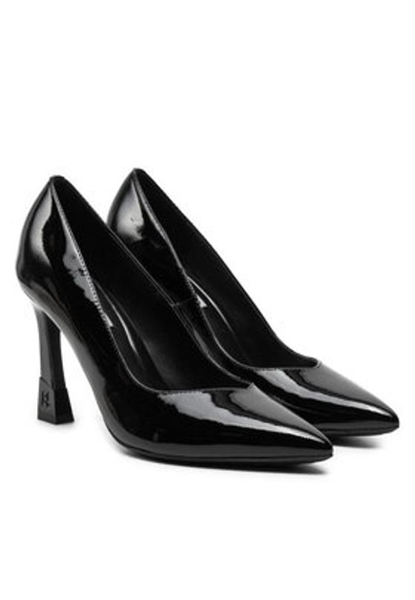 Karl Lagerfeld - KARL LAGERFELD Czółenka Premiere 90 KL33514 Czarny. Kolor: czarny. Materiał: skóra, lakier