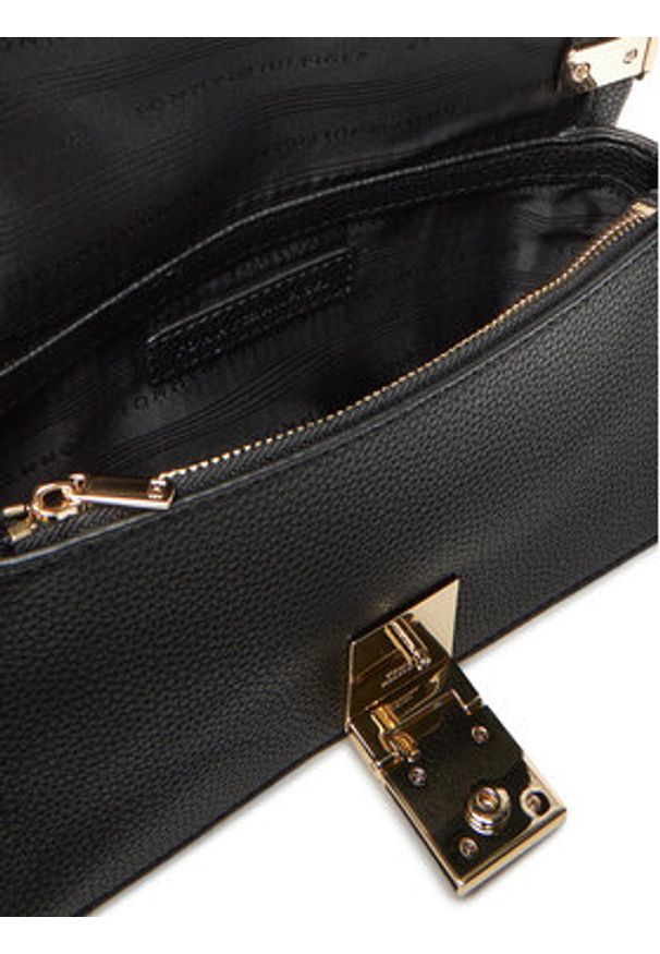 TOMMY HILFIGER - Tommy Hilfiger Torebka Th Her Mini Crossover AW0AW17949 Czarny. Kolor: czarny. Materiał: skórzane