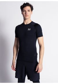 Koszulka męska treningowa czarna Under Armour Heat Gear. Kolor: czarny. Materiał: materiał. Sezon: lato. Sport: fitness #1