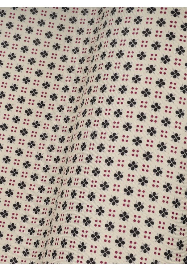 Pako Lorente - PAKO LORENTE - Poszetka męska ecru w kwiatki. Materiał: poliester. Wzór: kwiaty