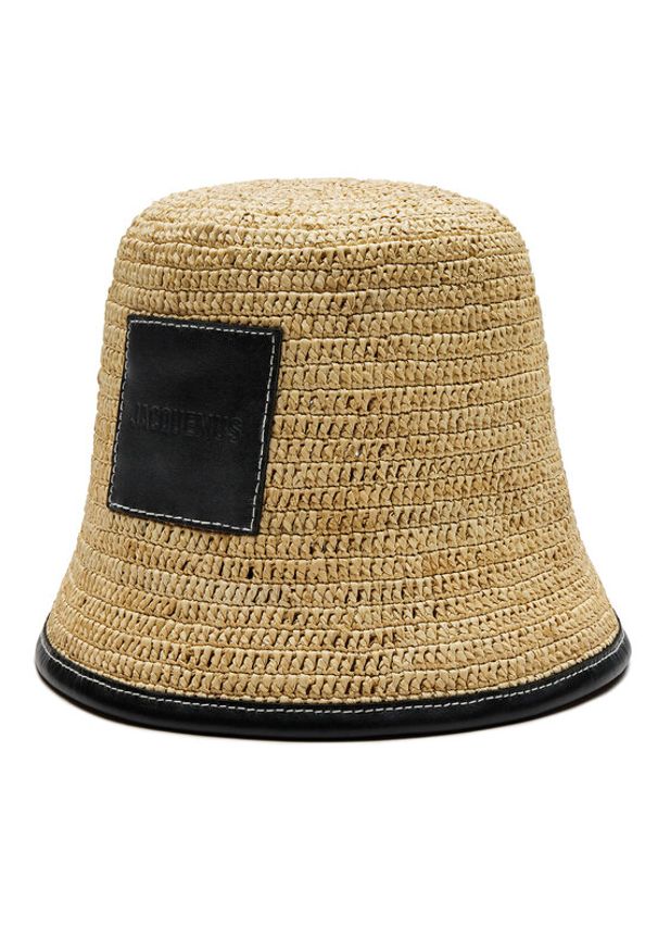 JACQUEMUS Kapelusz Cappello 245AC642 Beżowy. Kolor: beżowy. Materiał: materiał