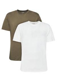 Wrangler Komplet 2 t-shirtów 112321466 Zielony Regular Fit. Kolor: zielony. Materiał: bawełna
