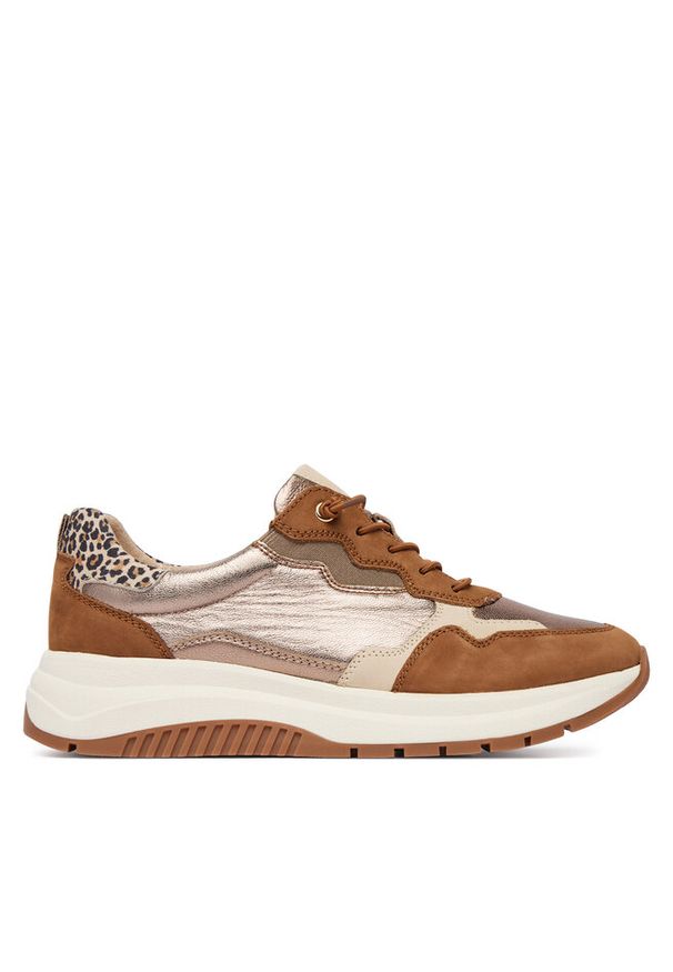 Sneakersy Caprice. Kolor: brązowy