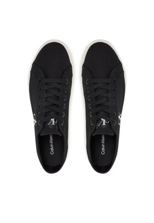 Calvin Klein Jeans Tenisówki Ess Vulc Low Cv Mg Wn YW0YW01762 Czarny. Kolor: czarny. Materiał: materiał