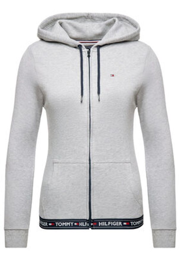 TOMMY HILFIGER - Tommy Hilfiger Bluza UW0UW00582 Szary Regular Fit. Kolor: szary. Materiał: bawełna
