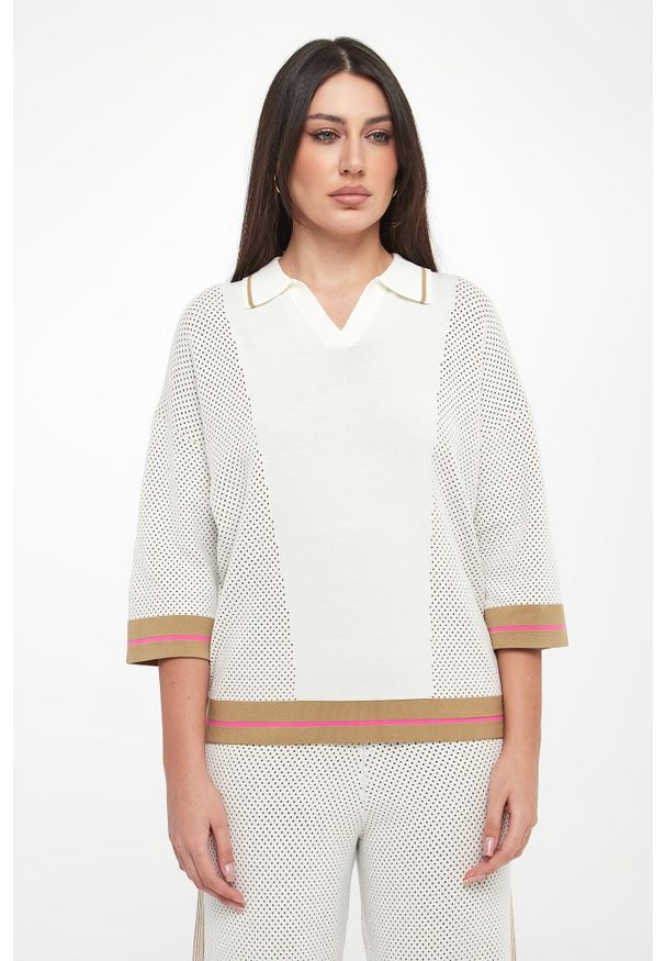 Sportalm - Polo damskie z krótki rękawem SPORTALM. Typ kołnierza: polo. Długość rękawa: krótki rękaw. Długość: krótkie