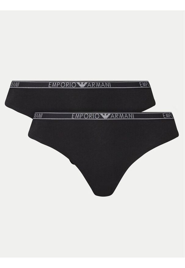 Emporio Armani Underwear Komplet fig brazylijskich 164752 4F223 00020 Czarny. Kolor: czarny. Materiał: bawełna