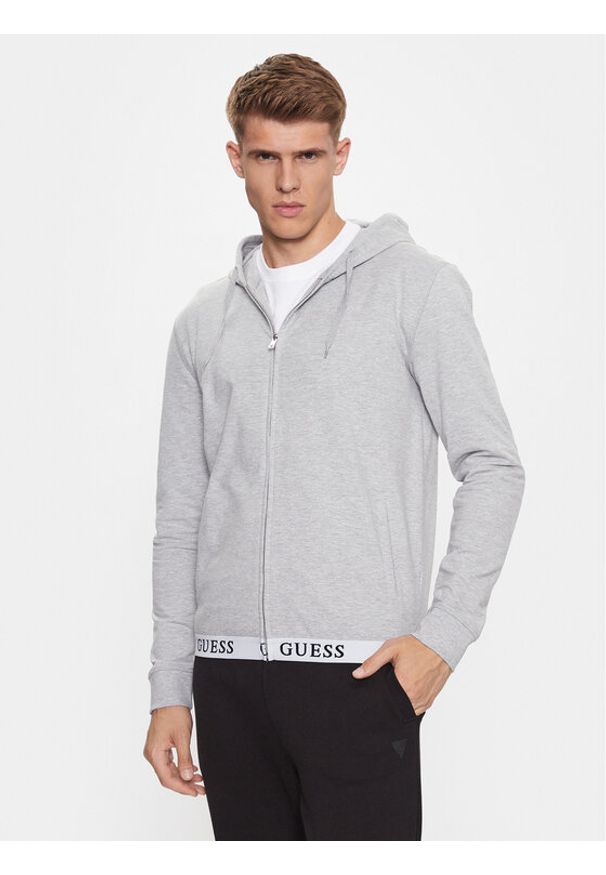 Guess Bluza U3YQ00 KBS91 Szary Regular Fit. Kolor: szary. Materiał: bawełna